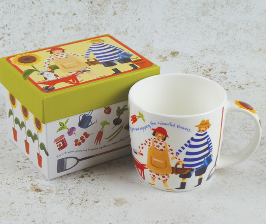 Emma Ball The Gardeners Bone China Mug In Gift Box