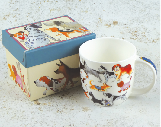 Emma Ball The Paws Club Bone China Mug In Gift Box