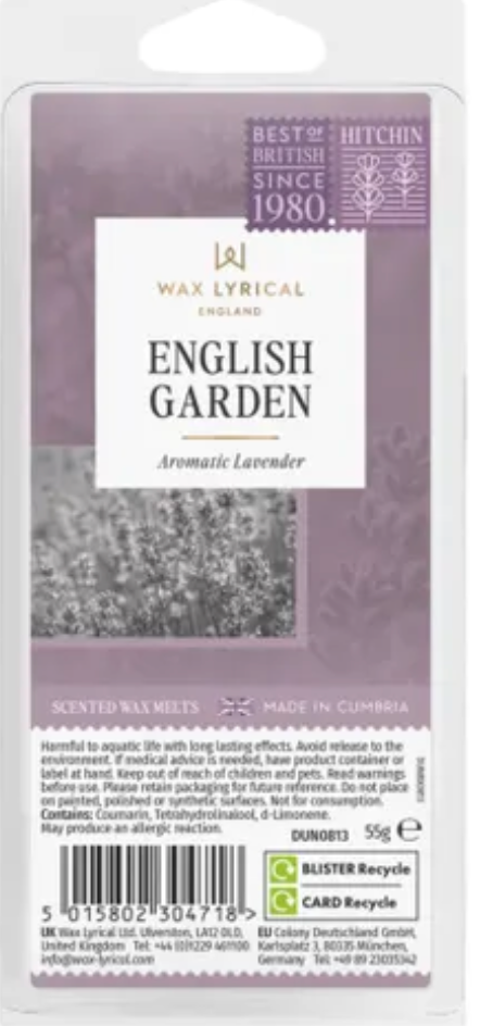 Wax Lyrical English Garden Aromatic Lavender Wax Melts