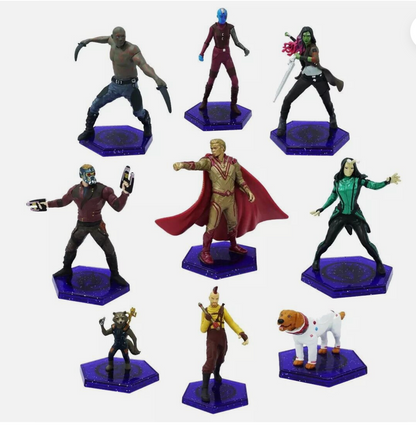 Marvel Guardians Of The Galaxy 3 , 9 Piece Deluxe Figurine set