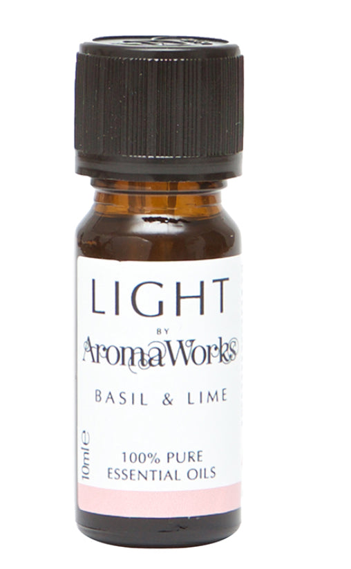 Aromaworks Light Range Basil & Lime Essential Oil 10ml