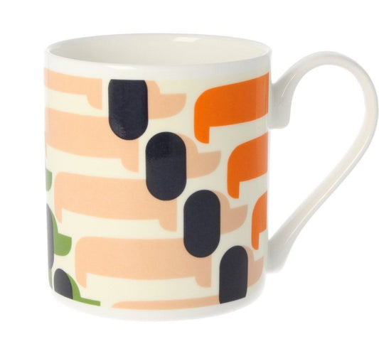 Orla Kiely Sausage Dog Orange Big Mug