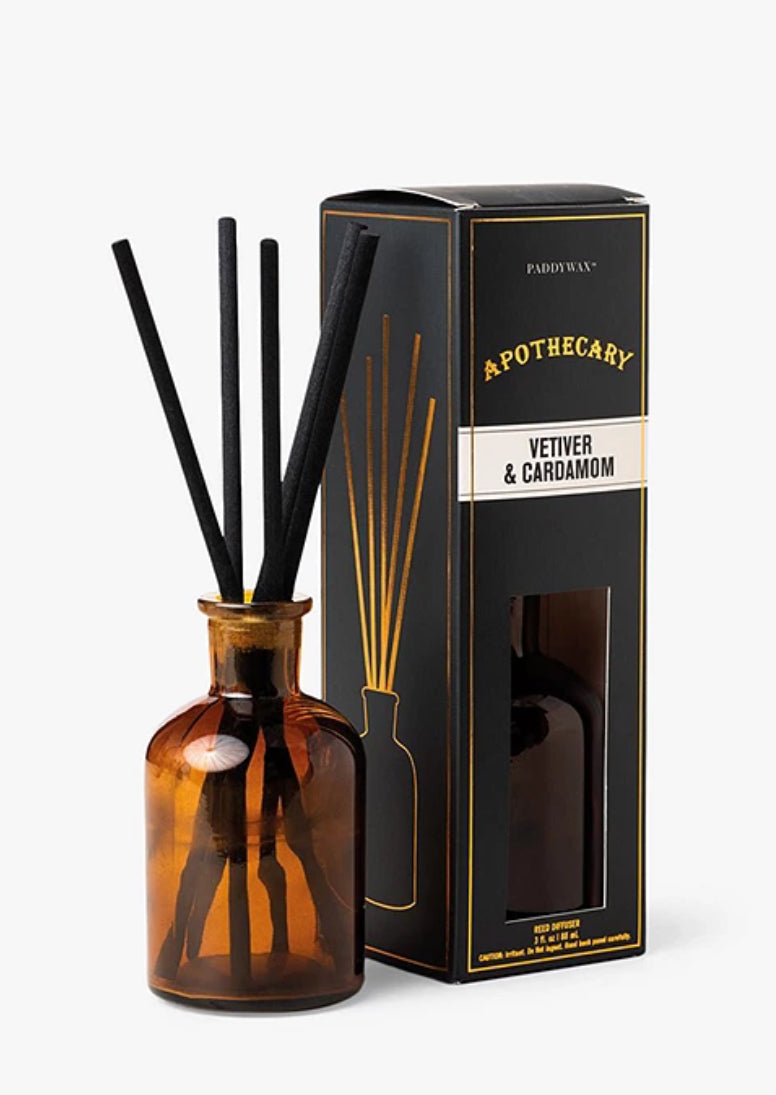 Paddywax Apothecary Vetivert & Cardamon Reed Diffuser, 88m