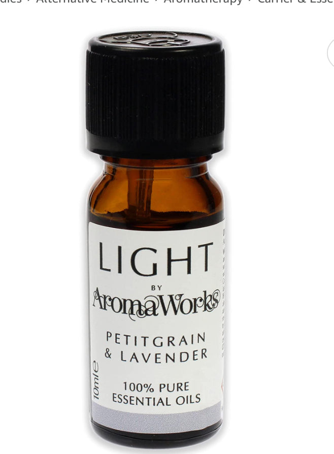 Aromaworks Light Range Petitgrain & Lavender Essential Oil 10ml