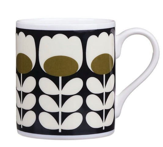 Orla Kiely Green Tulip Stem Standard Mug