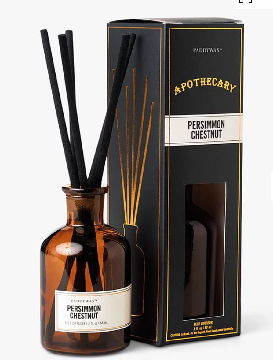 Paddywax Apothecary Persimmon & Chestnut Reed Diffuser, 88ml