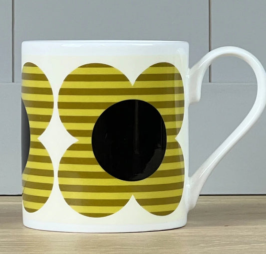 Orla Kiely Striped Flower Yellow Mug