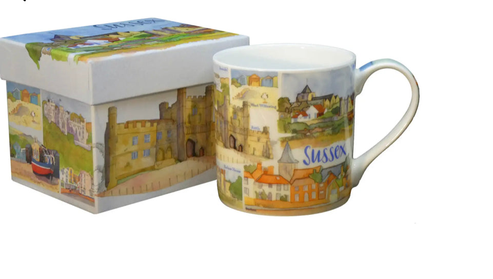 SUSSEX BONE CHINA MUG WITH GIFT BOX