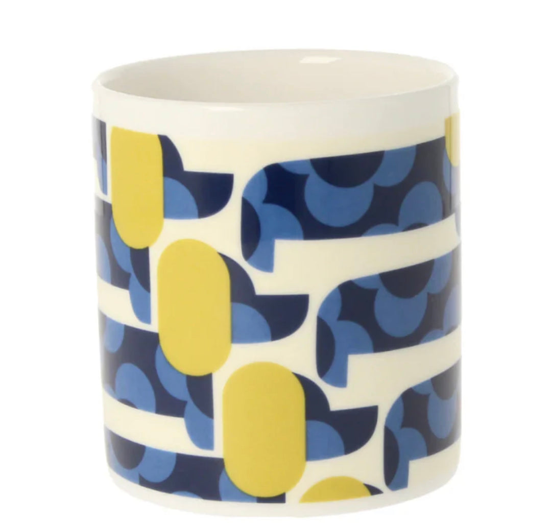 Orla Kiely Dog Show Blue Sage Mug 350ml