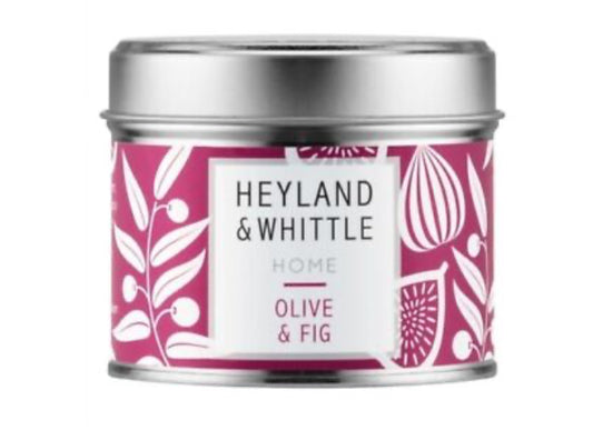 Heyland & Whittle Candle In A Tin 180g Olive & Fig