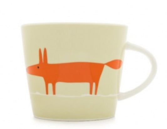 Scion Living Mug Mr Fox - Neutral & Orange 350ml Standard Mug