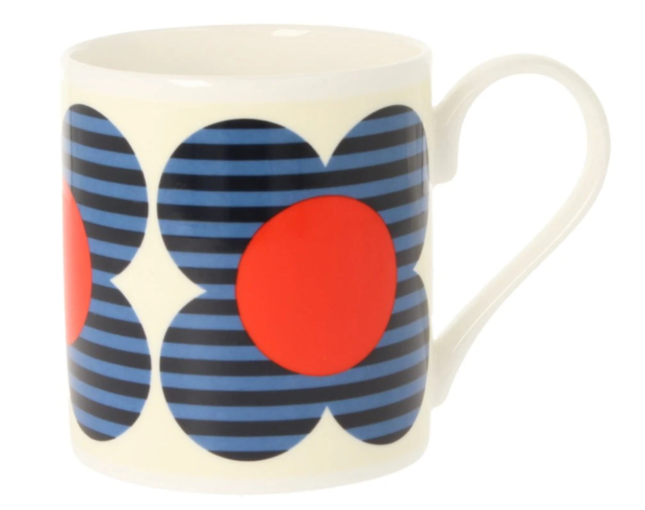 Orla Kiely Striped Flower Red Mug 300ml