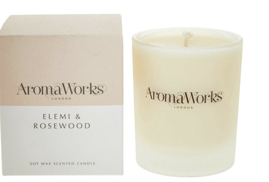 Aromaworks Elemi & Rosewood Scented Candle 220g