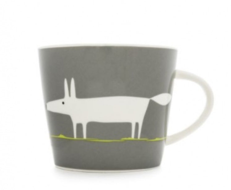 Scion Living Mug Mr Fox - Charcoal & Lime 350ml Standard Mug