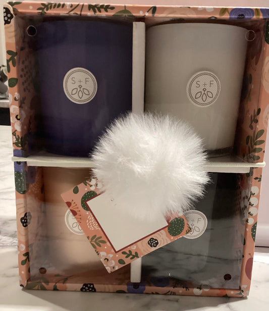 Sand & Fog 4 Scented Candle Collection Gift Set
