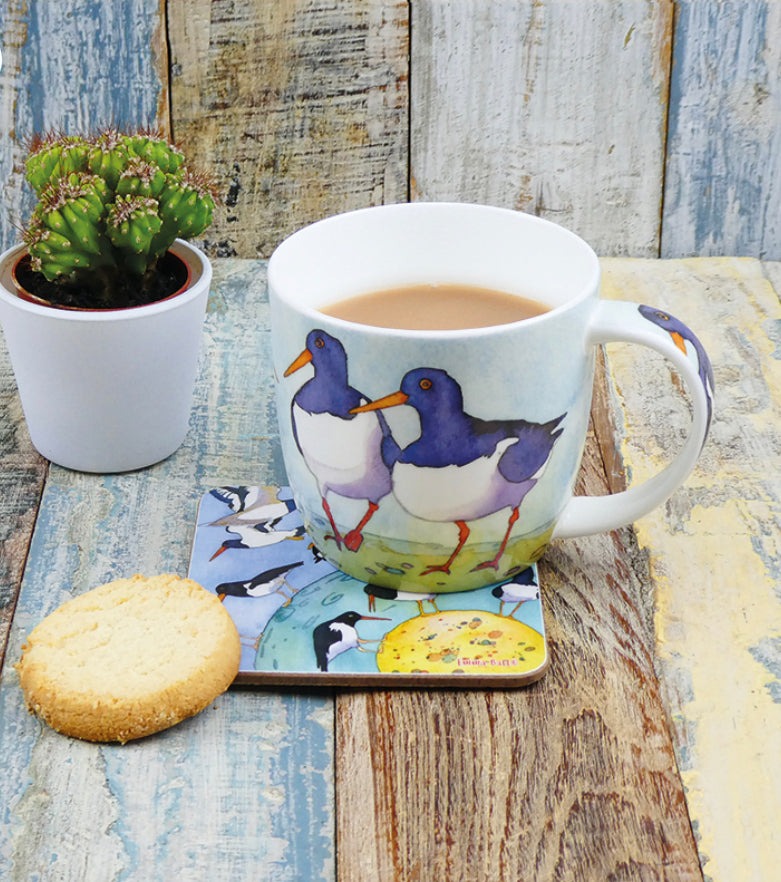 OYSTERCATCHER BONE CHINA MUG WITH GIFT BOX