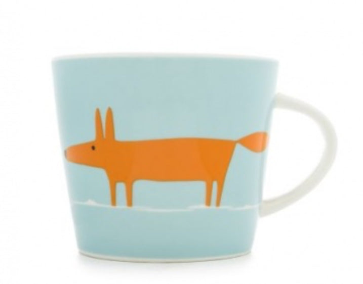 Scion Living Mug Mr Fox - Duckegg & Orange 350ml Standard Mug