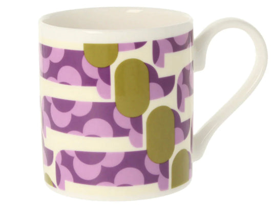 Orla Kiely Dog Show Purple/Olive Mug 350ml