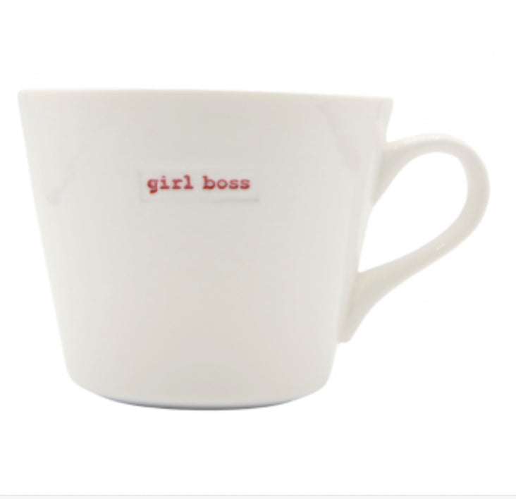 Keith Brymer Jones Girl Boss  Medium Bucket Mug 350ml