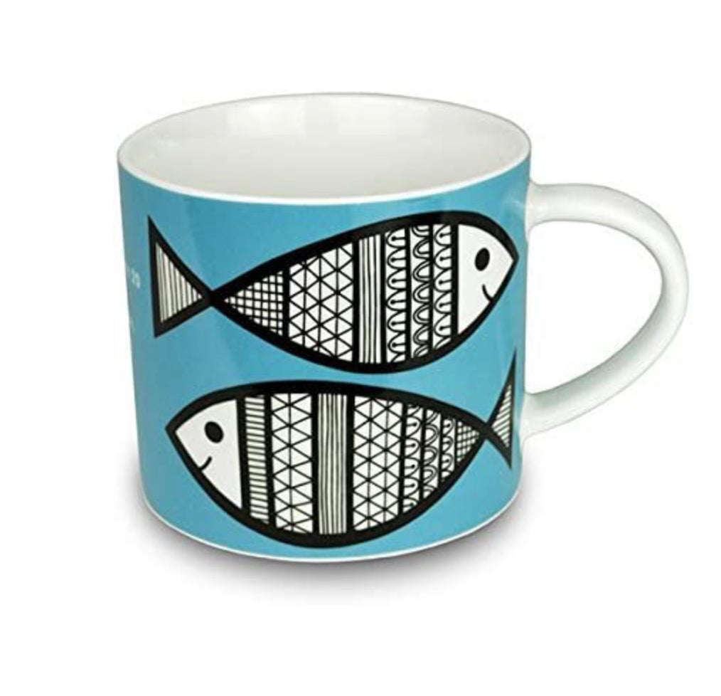 Zodiac Fine China Pisces Star Sign Mug