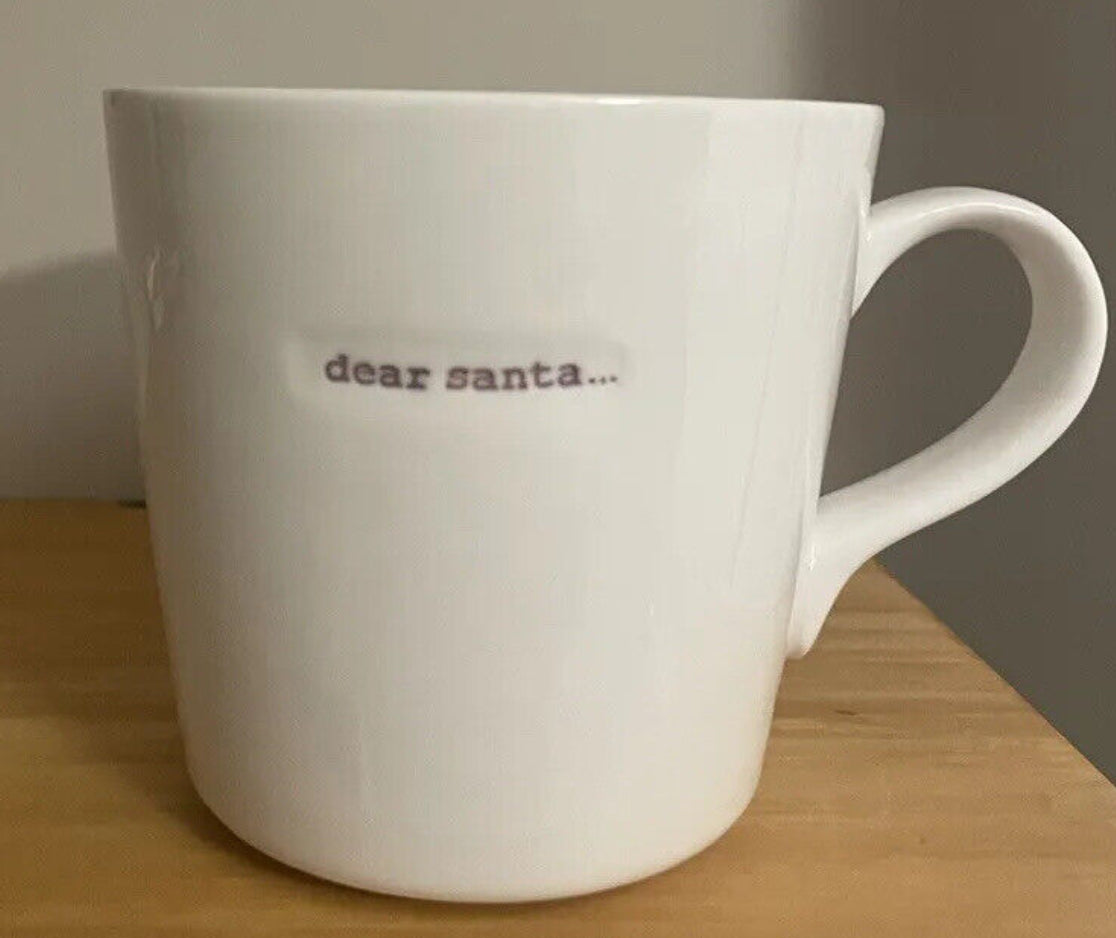 Keith Brymer Jones Large Bucket Mug Dear Santa 500ml