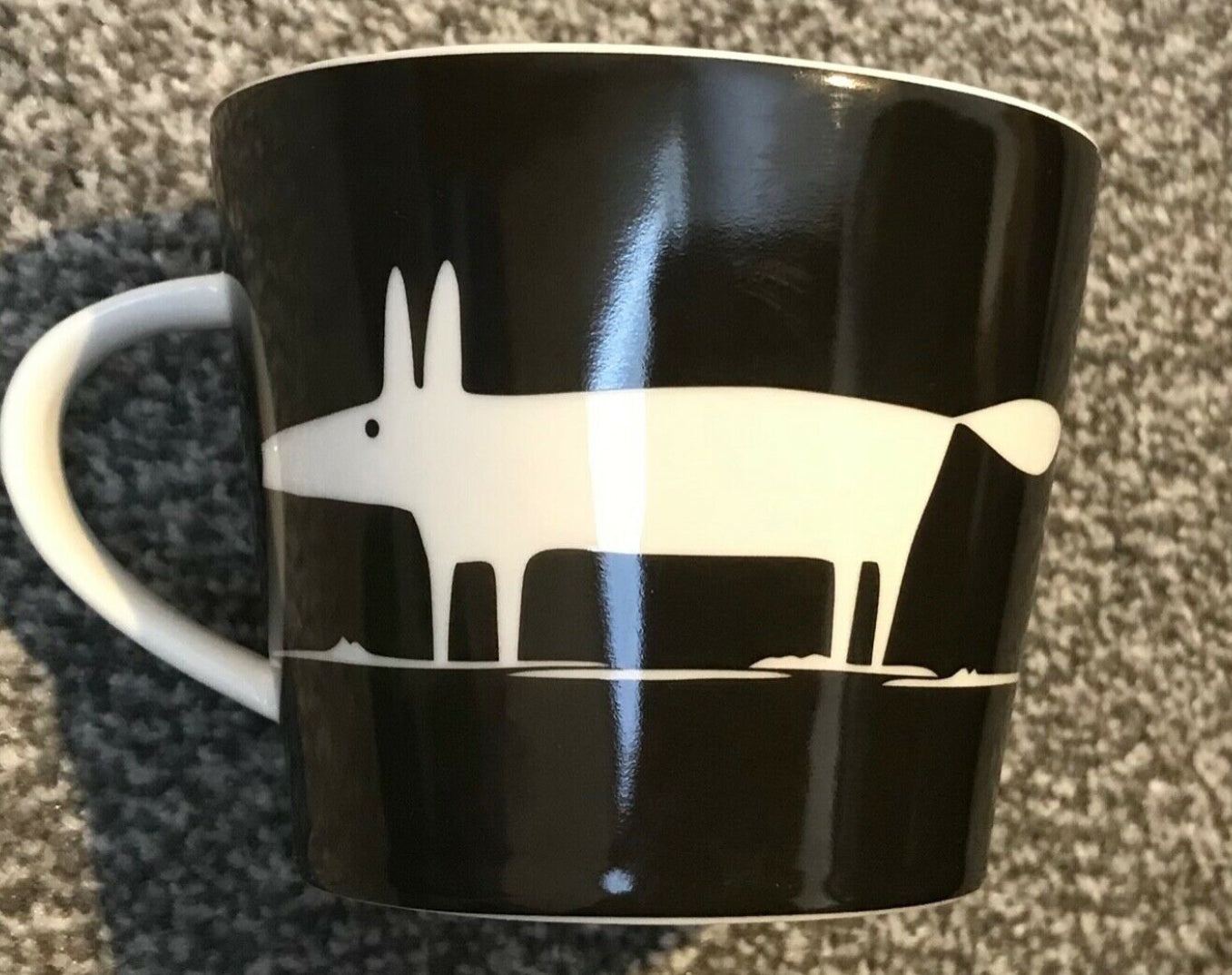 Scion Living Mug Mr Fox - Black & Whiten 350ml Standard Mug