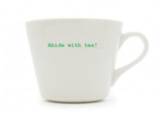 Keith Brymer Jones Abide With Tea Medium Bucket Mug 350ml