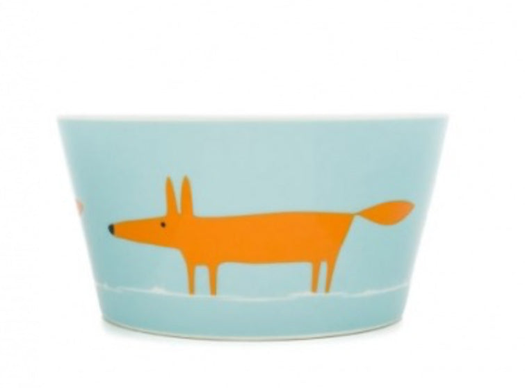 Scion Living Bowl Mr Fox - Duckegg & Orange