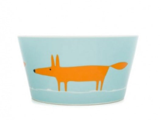 Scion Living Bowl Mr Fox - Duckegg & Orange