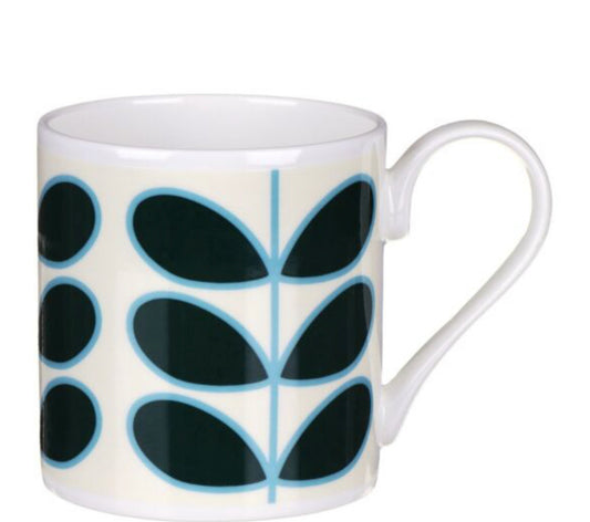 Orla Kiely Linear Stem Teal Standard Mug 350ml