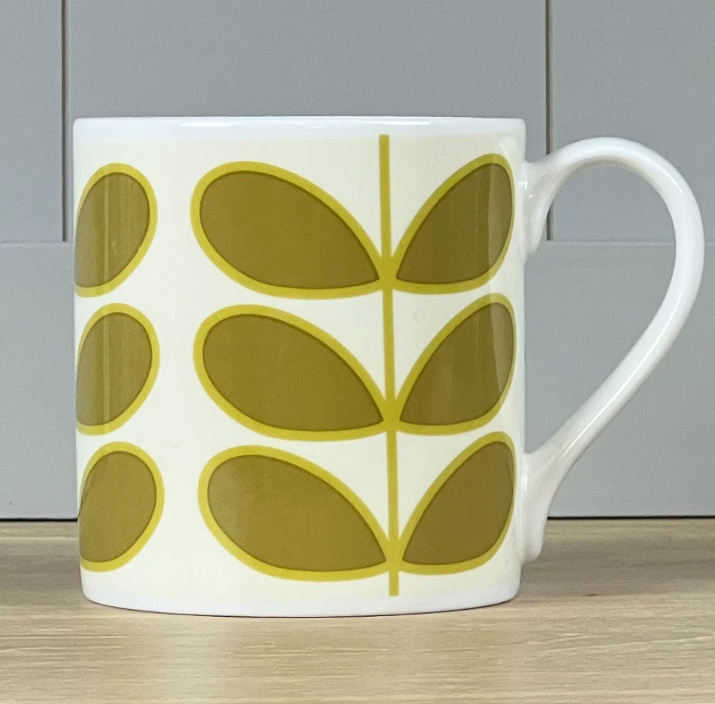 Orla Kiely Linear Stem Olive Standard Mug