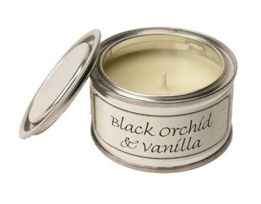 Black Orchid & Vanilla Paint Pot Candle