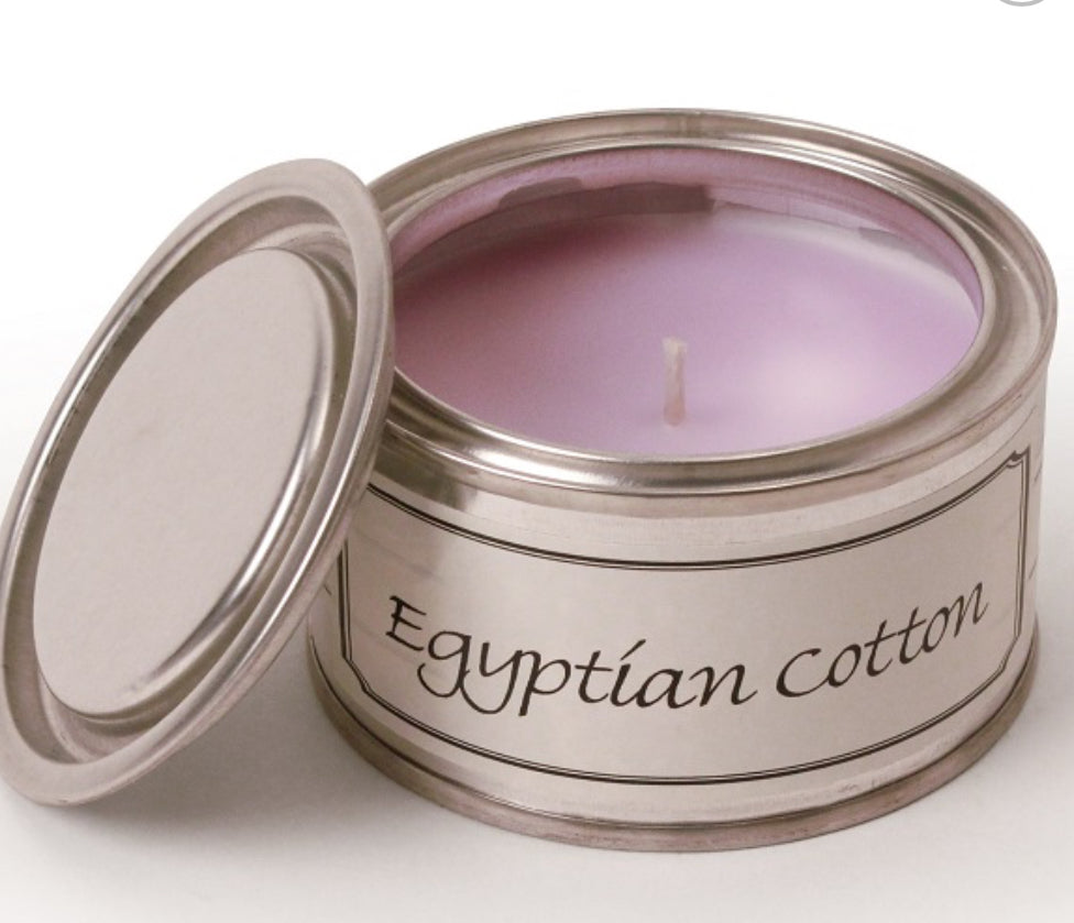 Egyptian Cotton Paint Pot Candle