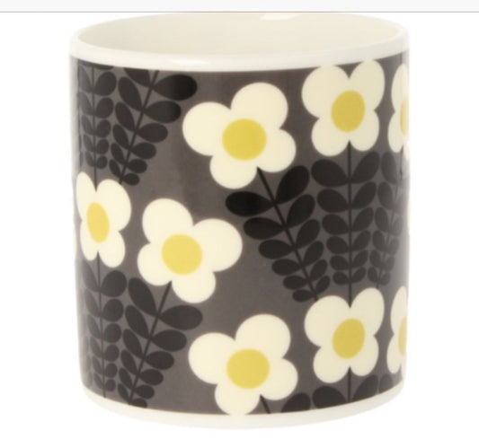 Orla Kiely Bunch Of Stems Big Mug Grey