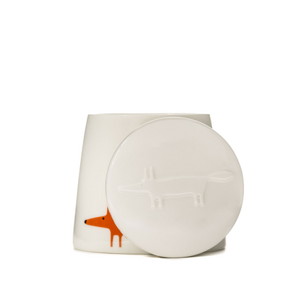 SCION LIVING – SMALL STORAGE JAR 250ML – MR FOX – CERAMIC & ORANGE