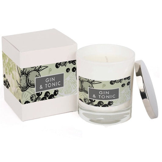 Gin & Tonic Elements Glass Candle (White) 220ml