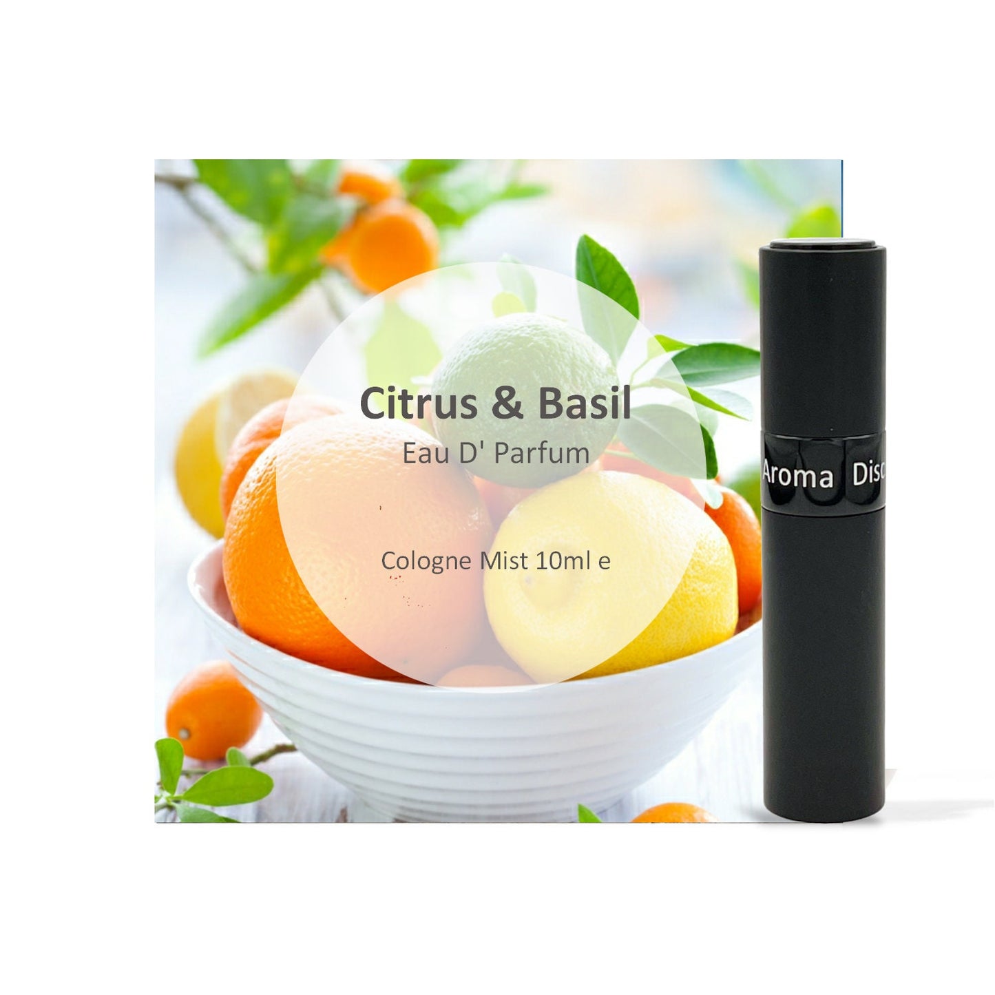 Aroma Disc Citrus & Basil Eau D'Parfum Mist 10ml